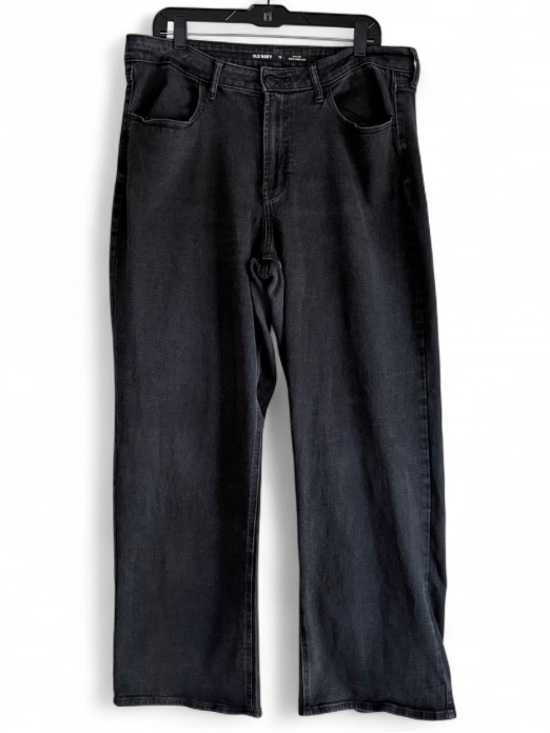 Old Navy Denim - Old Navy Women's High Rise Wow Wide Leg Black Denim Jeans Size 16